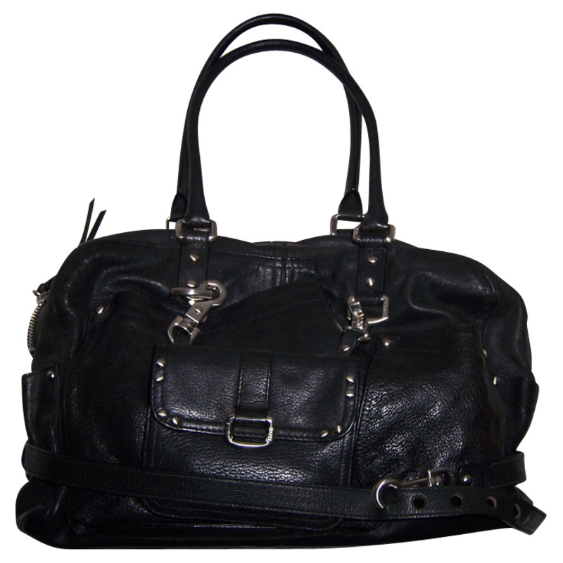 Donna Karan Black leather handbag