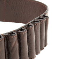 John Galliano Brown leather belt