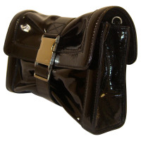 René Lezard 'Bow' patent leather clutch 