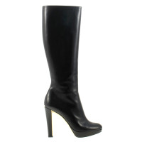 Christian Dior Black leather boots