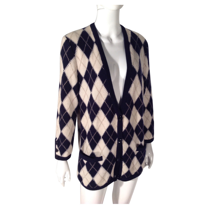 Valentino Garavani Cashmere Cardigan with diamond pattern 