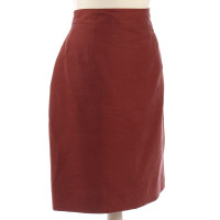 Bogner Roter Seidenpencil-Skirt