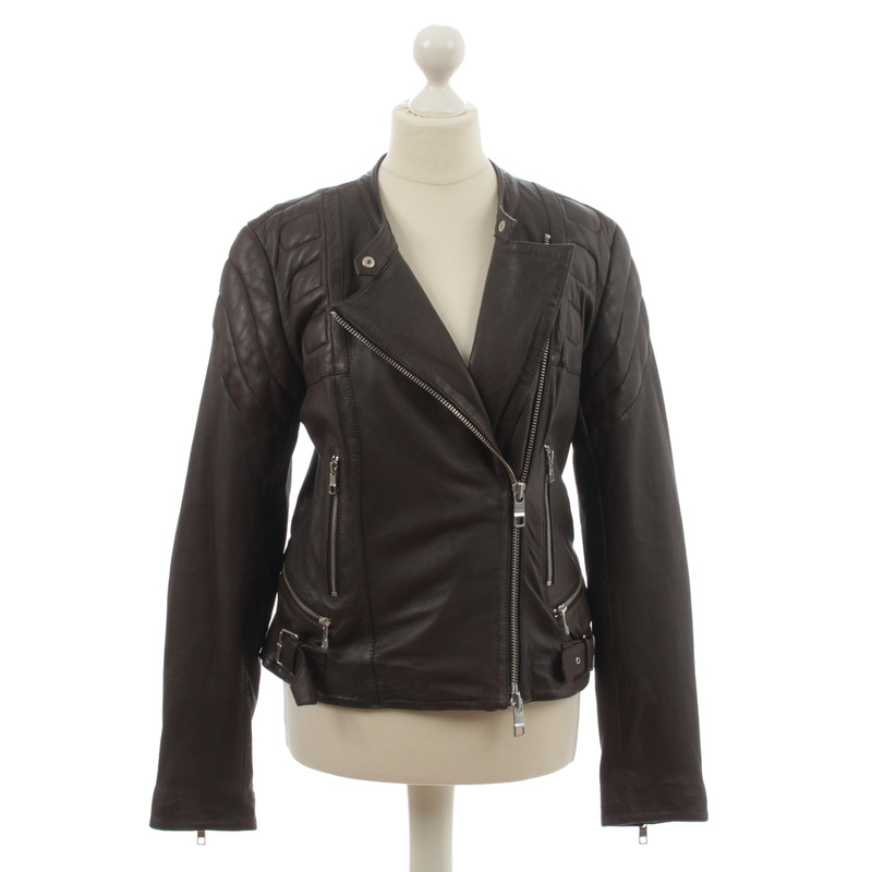 Closed Bikerjacke brun