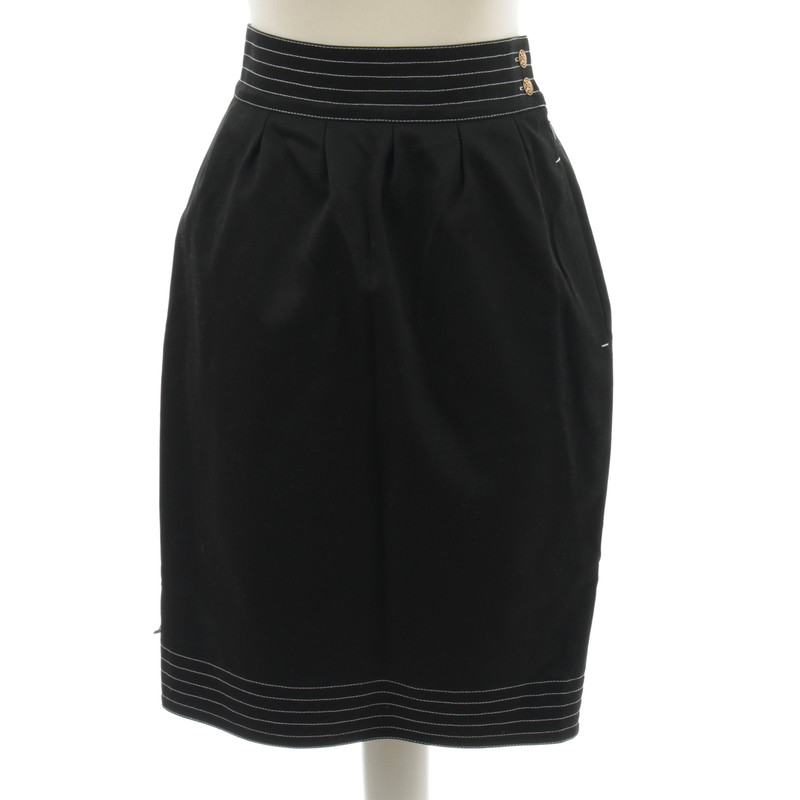 Fendi Black Tulip skirt