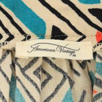 American Vintage Jupe colorée avec plis
