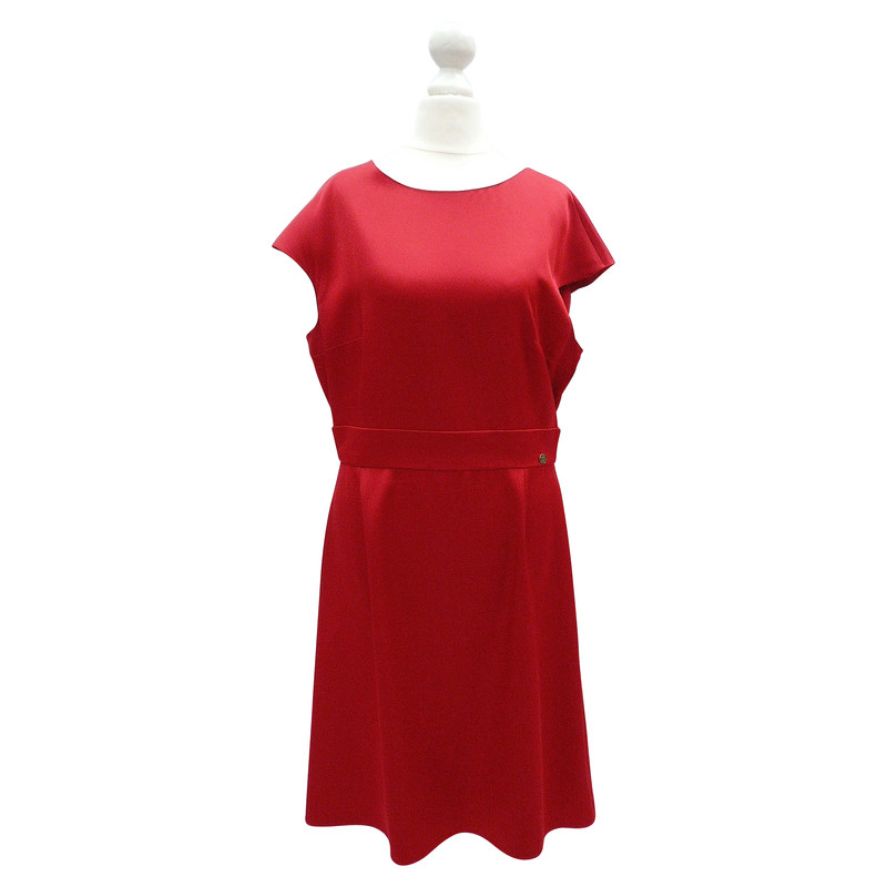 Chanel Red silk dress