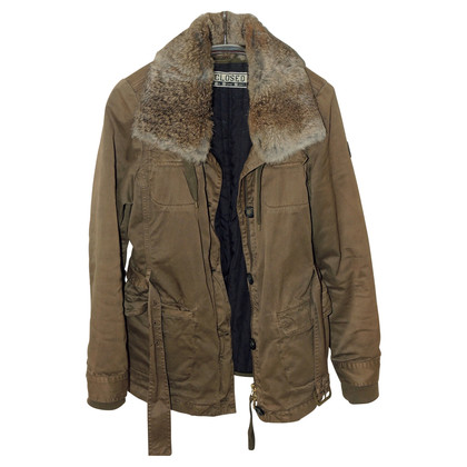 Closed Jacket with fur collar