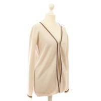B Private Cashmere jacket with leather details 