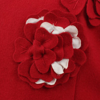 Marni Rode jas met bloemen