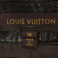 Louis Vuitton Bruin lederen rok 