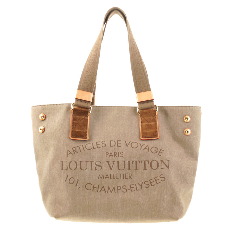 Louis Vuitton Corail Cotton Canvas Articles de Voyage Cabas PM Bag