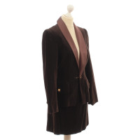 Karl Lagerfeld Velvet costume in dark brown