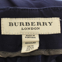 Burberry Pantaloni slim fit in blu