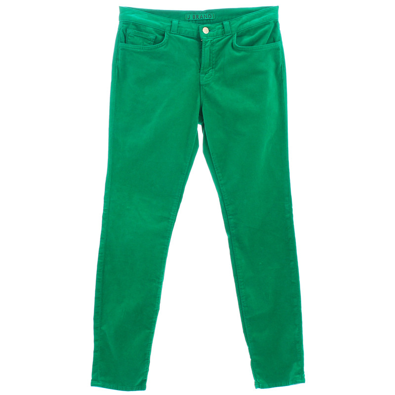 J Brand Pantaloni di velluto verde