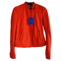 Joop! Red leather jacket, biker style