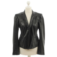 Marc Cain Leather jacket in black