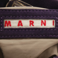 Marni Suede leather bag in purple