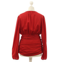 Paule Ka Red silk blouse