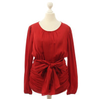 Paule Ka Red silk blouse