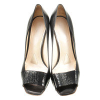 Jil Sander Peep-toes with patent leather