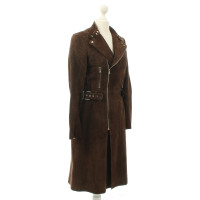 Ralph Lauren Suede leather coat in Brown