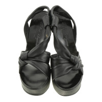 Robert Clergerie Black plateau sandals