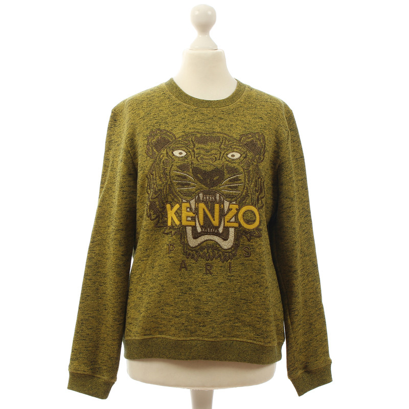 Kenzo College sweater with tiger-head 