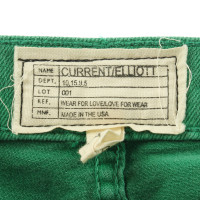 Current Elliott Jeans "The Ankle Skinny" green