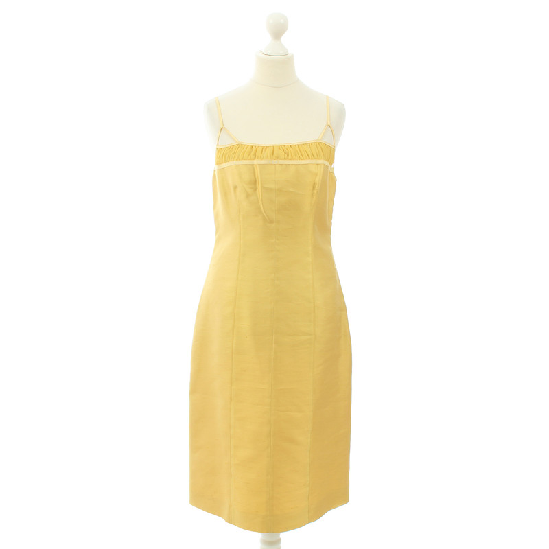 Alberta Ferretti Yellow silk dress