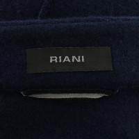 Riani Blauer Mantel mit Stehkragen