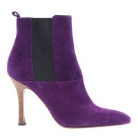 Dolce & Gabbana Suede Ankle Boots purple 