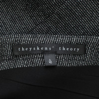 Theyskens' Theory Cocktailkleid mit Materialmix