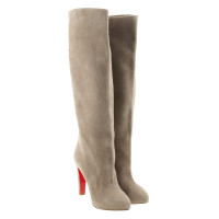 Christian Louboutin "Vicky" Stiefel in Taupe