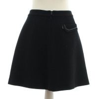 Miu Miu Black wool skirt