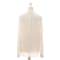 Moschino Silk blouse with flounces 