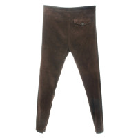 Christian Dior Cigarette pants in suede