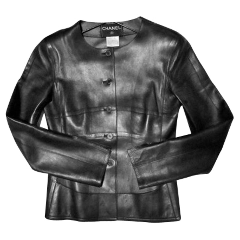 Chanel Black leather jacket
