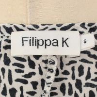Filippa K Shirtkleid in Schwarz-Weiß