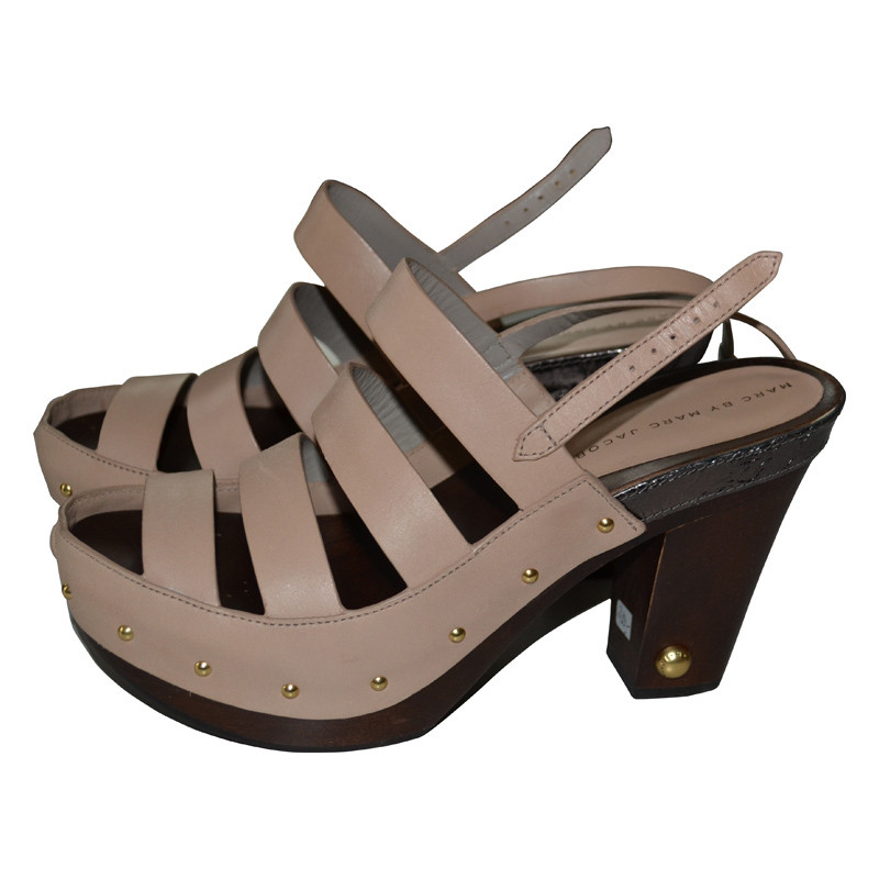 Marc By Marc Jacobs Nudefarbene plateau Sandalette