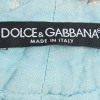 Dolce & Gabbana Leinenhose in hellem Blau