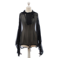 Alberta Ferretti Transparent blouse in black