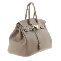 Hermès Birkin Bag 35 Leather in Taupe