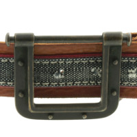 Hugo Boss Leather belt with canvas