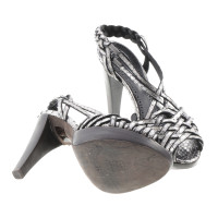 Proenza Schouler Sandalo con plateau in argento