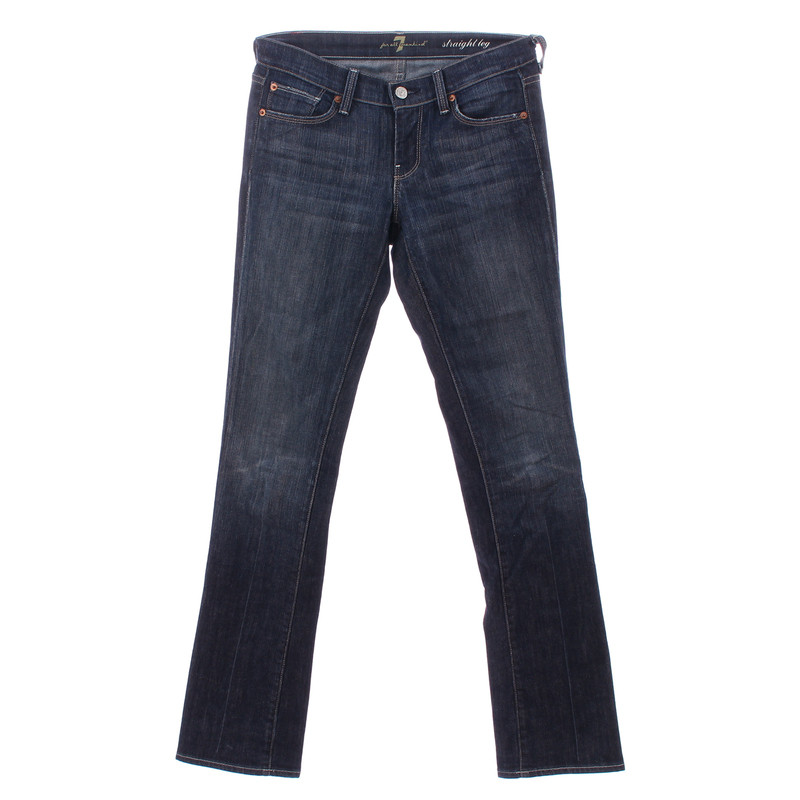 7 For All Mankind Blue jeans "rechte been"