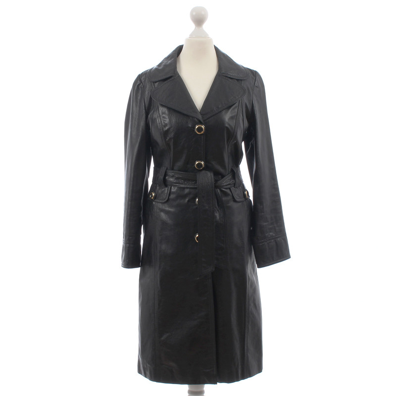 D&G Black leather coat
