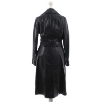 D&G Black leather coat