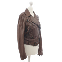 Bottega Veneta Brown leather jacket