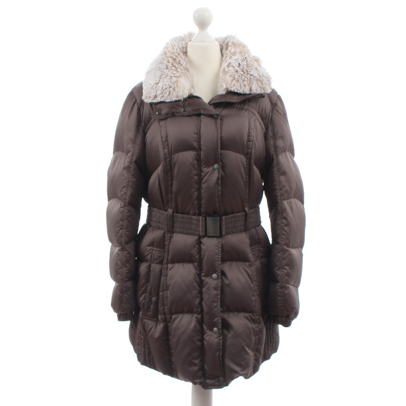 Marc Cain Padded winter jacket with faux fur trim