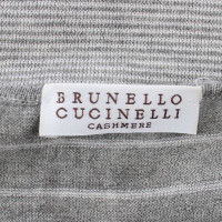 Brunello Cucinelli Kurzarmpullover  mit Seide